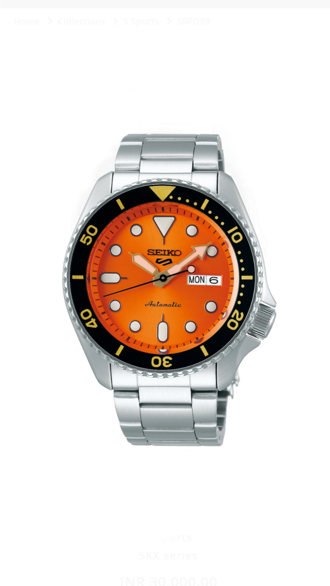 قیمت ساعت سیکو (Seiko) کد / SRPD59K1