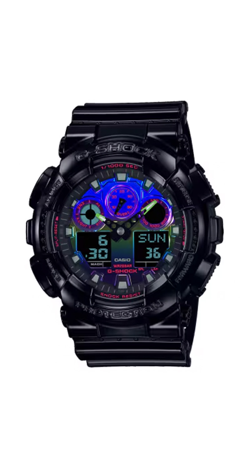قیمت ساعت مردانه جی شاک (G-Shock) GA-100RGB-1ADR