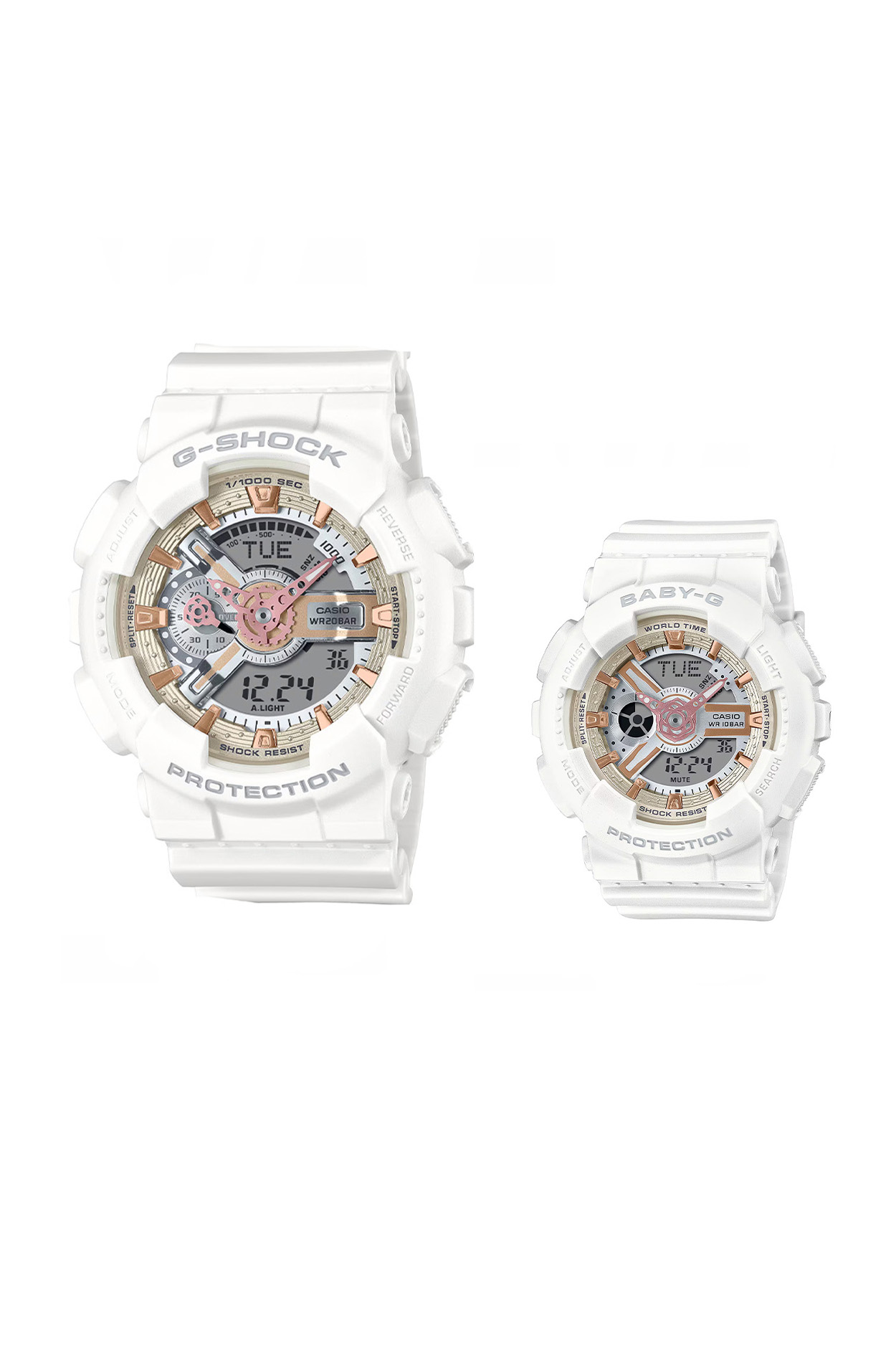 قیمت ساعت ست جی شاک و بیبی جی (BABY-G - G-Shock)  LOV-24A-7ADR