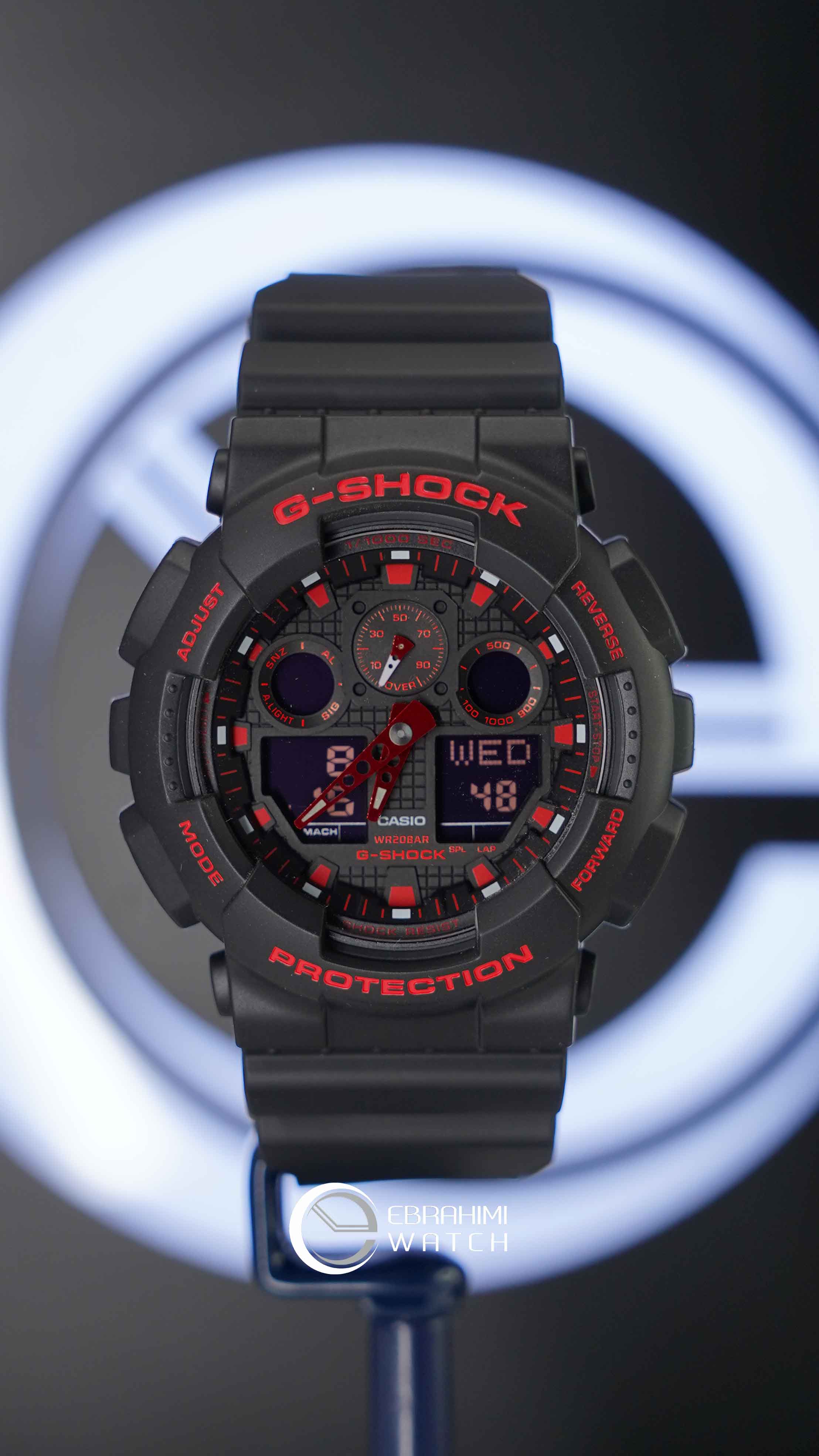 قیمت ساعت جی شاک (G-Shock) کد GA-100BNR-1ADR